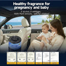 Smart Car Air Freshener Ambient Light & Mist Fragrance 2 Pack Refill for 6 Months Auto On/Off 3 Adjustable Modes Black Air Freshener Perfect for Car Bedroom Office Restrooms. (Mystic Ice)-6