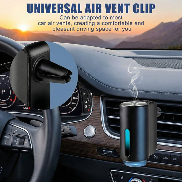 FeatWell Car Aromatherapy/Fragrance car Air fresheners/Humidifier Essential Oil Diffuser for Vehicle (Black)