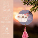 Essential Oil Air Freshener for Cars Set of 2 Home & Office - Colorful Decorative Hanging Air Freshener with Tassel Buttercup Vanilla Scented-5