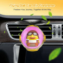 Yellow Duck Car Air Freshener with 6 Colors LED Lights & 4 Scented Pads Light Scent Decorative Auto Accessories-3