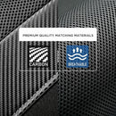High Back Front Car Seat Covers - Sports Carbon Fiber Mesh Design Universal Fit Airbag Compatible (Gray)-3
