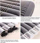 Car Seat Cushion,Car Seat Cover Universal Bottom Driver Pad,Bamboo Charcoal Comfortable and Breathable Fabric Seat Cushion with Storage Pouch,Fit for Trucks Vans Cars SUV (2PC Black)-3