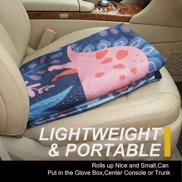 Back Seat Cover for Car Trucks Van SUV Waterproof Rear Bench Towel Seat Covers for Dogs and Kids Automotive Backseat Protector (Dinosaur)