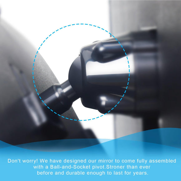 Baby Car Mirror, Safety Car Seat Mirror for Rear Facing Infant with Wide Crystal Clear View, Shatterproof, 360° Rotation