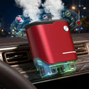 Smart Car Air Freshener Dual-Channel Diffuser Long-Lasting Scent Air Freshener Three Adjustable Modes Aromatizante Para Carro With 4pcs Aromatherapy Oil Oils Rechargeable Intelligent Red-7
