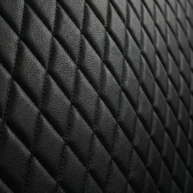 Faux Leather Back Seat Cover Universal Quilting Waterproof Bench Rear Seat Cover Universal car seat Cover Fit 95% Automotive Interior Covers for Sedans SUVs Vans Small Trucks All Black - 0