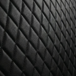 Faux Leather Back Seat Cover Universal Quilting Waterproof Bench Rear Seat Cover Universal car seat Cover Fit 95% Automotive Interior Covers for Sedans SUVs Vans Small Trucks All Black