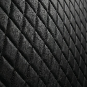 Faux Leather Back Seat Cover Universal Quilting Waterproof Bench Rear Seat Cover Universal car seat Cover Fit 95% Automotive Interior Covers for Sedans SUVs Vans Small Trucks All Black - 0