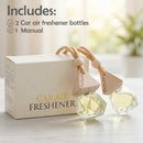 Car Air Freshener Hanging Diffuser Long-Lasting Essential Oil Scent (Up to 60 Days) Non-Toxic & Eco-Friendly 2-Pack Auto Fresheners Made in USA-6