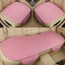 Pu Leather Car Seat Bottom Covers Protectors Include 1 Pair Front Driver Seat Pad Mat and 1 Rear Bench Cover Universal Fit 90% Vehicles Pink-3