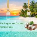 IKEDA 2Pcs Automotive Air Fresheners 4ml Car Scents | 45-Days Keep Fragrance | Automobile Hanging Diffuser Bottles | Remove Auto Odor Long-Lasting Fresh Air for Men Women Home Deodorizer (Coconut)-3