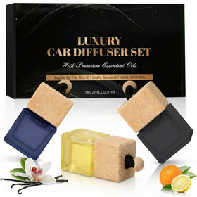 Car Air Freshener Hanging - 3-Pack Hotel Collection Car fresheners long lasting Inspired by Ritz-C Hotels Baccarat W Hotels.Car Air Freshener for Women and Men 0.27 FL OZ/8ML