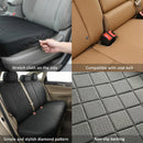 Rear Bench Seat Cover for Cars (50-54) Sedans SUV Truck Universal Faux Leather Back Seat Protector 60/40 Split Bench Seat Cover (Black)-4