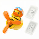Pilot Yellow Duck Car Air Fresheners - Rotating Propeller Cartoon Automotive Diffuser with Creative Car Perfume Decoration-6
