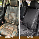 Waterproof Front Seat Covers High Back Seat Cover Bucket Seat Covers with Multi-Pockets for Semi Truck Cars Van SUV Pickup (Pack of 2)-4