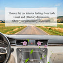 Cute Flowers Air Vent Clips Car Air Freshener 4pcs Purple Girly Daisy Flower Car Accessories for Women Lavender Car Decorations Refillable Clips On Air Freshener-9