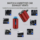 Car Air Freshener Diffuser Smart Aromatherapy Air Outlet Clip Long-Lasting Atomizer Rechargeable With 6pcs Aromatherapy Oil Red (6 Scents)-5