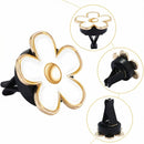 6 Pcs Daisy Flower Air Vent Clip Accessories Air Conditioning Outlet Clip Car Air Freshener Dashboard Accessories Charm Car Inter Decor(3 cm 3.3 cm White)-1