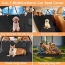 Dog Car Seat Cover for Back Seat, Waterproof Car Seat Protector for Dogs with Side Flaps, Scratchproof Dog Backseat Cover, Dog Hammock with Nonslip Bottom for SUVs, Standard(54" Wx55 L)-4