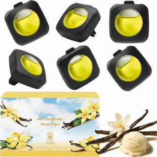 Car Air Fresheners Vanilla 6-Pack 4ml Each Odor Eliminator