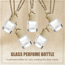 ESEWALAS 5PCs Hanging Car Air Freshener Empty Glass Perfume Bottlespendant Bottle Air Freshener Pendant-2