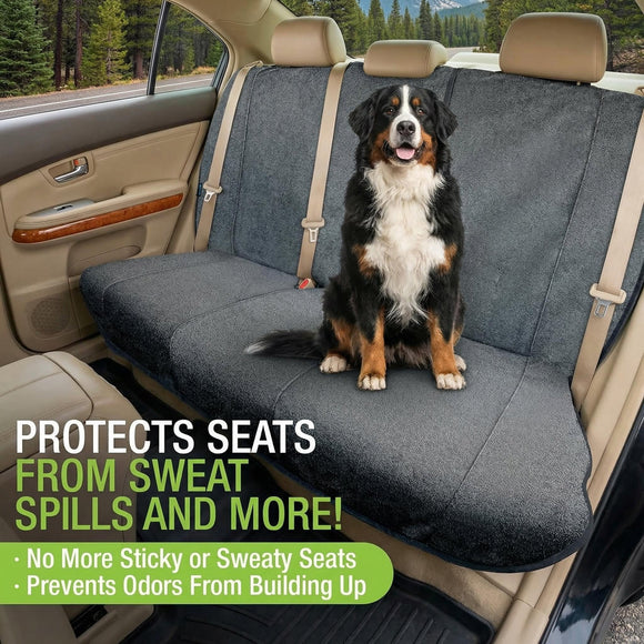 Back Seat Towel Seat Cover for Cars; Great for After Gym Workouts Dogs and Outdoor Activities; Universal Fit for Cars SUVs Vans Trucks EZ fit Non Slip Grip Grey