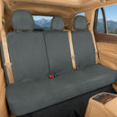 Flexfit Gray Rear Seat Cover for Car SUV & Truck - Durable Canvas Material Back Car Seat Covers 60/40 Split Bench Protector - Back Seat Cover & Back Seat Protector Interior Accessories-3