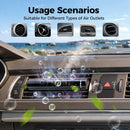 2pcs Car Perfume Diffuser With 12 Odorless Refill Sticks Essential Oil Car Diffuser Suitablefor:Car Bathroom OfficeScenario Cloakroom Bedrooms Birthday(Black)-5