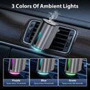 Smart Car Air Freshener Car Air Freshener Diffuser Car Diffuser Air Freshener with Three Adjustable Modes Aromatizante para Carro Car Diffuser with 8pcs Essential Oil(Black)-3