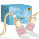 Car Air Freshener Diffuser 2 Pack Hanging Air Freshener Diffuser - Pink Sparkle Champagne Fragrance Oil Air Diffuse r for Car 45+ Days Long Lasting Fragrance Made in USA (P38)-2