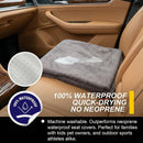 Back Seat Cover for Car Trucks Van SUV Waterproof Rear Bench Towel Seat Covers for Dogs and Kids Automotive Backseat Protector (Grey)-3