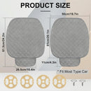 Car Seat Covers Universal Seat Covers for Car Accessories with Storage Pockets Car Front Seat Covers and Rear Bench Coverfor Automotive SUV Truck and Van(Grey)-5