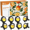 Car Air Freshener Vent Clips 8 Pack Provides Long-Lasting Scent Up to 240 Days Odor Eliminator (Citrus)-1