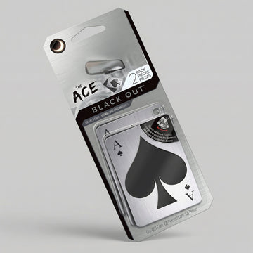 The Ace Car Air Freshener Odor Eliminator 2 Per Pack Black Out Scent Driven by