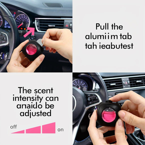 Car Air Fresheners Peach Berry 6-Pack 4ml Each Car Air Freshener vent clips Long Lasting Air Freshener Car Fresheners Odor Eliminator
