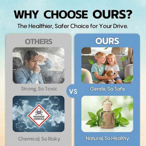 Veloz Hanging Car Air Freshener-Soft Sandal Scent Long Lasting Essential Oil Car Diffuser without Methyl Carbitol&Hexylene Glycol