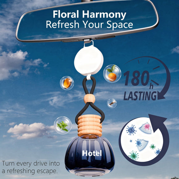 Car Air Freshener - Long Lasting Hotel Scent Perfume for a Refreshing Drive Car Air Freshener Eliminates Unpleasant Car Smells 1 Bottle of Car Fragrance Air Freshener