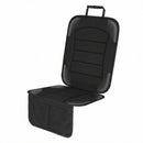 Car Seat Protector for Child Car Seat Waterproof Car Seat Cover for Leather and Fabric Seats 2 Mesh Pockets Non-Slip Bottom Thick Padding Cushion (Black)-1