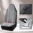 Baja Blanket Seat Covers Gray Diamond High Back Bucket Seat Covers - Jacquard Fabric Airbag Compatible Universal Fit for Cars Trucks SUVs and Vans-5