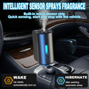 Smart Car Air Freshener Car Air Freshener Diffuser Rechargeable Cars Aroma Diffuser 3 Levels of Adjustable Intelligent Cars Diffuser with 3 Bottles of Cologne-4