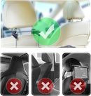 2 in 1 Car Steering Wheel Tray/Back Seat Headrest Tray for Eating Food Drink and Writing Laptop Work, Black Car Desk-4