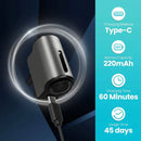 Car Air Freshener Three Adjustable Modes Intelligent Aroma Diffuser Rechargeable Car Diffuser Air Freshener Grey-6
