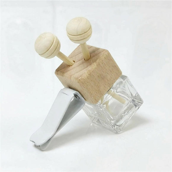 4 Packs Empty Essential Oil Diffuser Bottle Car Air Freshener Vent Clip Auto Perfume Diffuser Bottle Aromatherapy Fragrance Ornament Decor