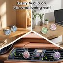 Car Diffuser Vent Clip - 30mm Aromatherapy Essential Oil Car Diffuser Vent Clips with 36 Refill Pads (3 Lotus Vent Clips Metal)-3