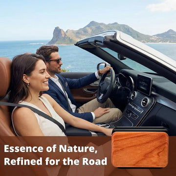 Car Air Freshener - Wood Air Freshener - Car Odor Eliminator for Visor Clip-Variety Scent Refill Vehicle Scent Diffuser for Cabin Truck & SUV - Pack of 3 (Grove-Pine-Open air)-CLIP INCLUDED - 0