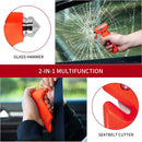 2-Pack Car Safety Hammer Seatbelt Cutter, Auto Emergency Escape Hammer with Window Glass Breaker and Seat Belt Cutter, Striking Red Escape Tool for Car Accidents-4