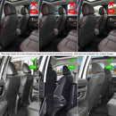 Seat Back Protector + Large Capacity Pocket Storage Organizer Preventing the Impact of Children Stepping on the Seat Backrest (Black)-5