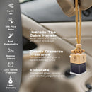 Car Air Fresheners for Men | 10ml Air Freshener | Strong Perfume Hanging Diffuser with Odour Eliminaor Technology | Car Accessories | Car Scents Air Fresheners by Ikeda (Square New Car)-7