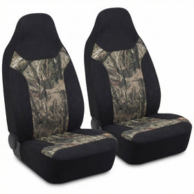 High Back Camo Seat Covers Airbag Compatible Large Size to Fit Truck Seats - Made with Cotton & Suede Fabric - Official Licensed Product