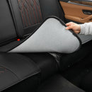 Leather Back Row Seat Covers Waterproof Rear Split Bench Car Seat Covers Vehicle Seat Cushion Cover Protector Universal Fit for Most Cars Sedan SUV Pickup Truck(Back Row/Black&Red)-7